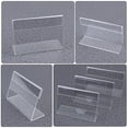 thumbnail image 2 of CIMAXIC Sign Holders Acrylic Table Stands Transparent 25Pcs 0.98X1.57In, 2 of 8