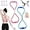 2pcs-d, variant on Saludea Resistance Band, Figure 8 Resistance Band with Handles, Stretch Fitness Strap for Full-Body Workouts, Strength Training, Flexibility, Exercise Elastic Rope for Home, Gym