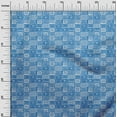 thumbnail image 2 of oneOone Polyester Lycra Medium Blue Fabric Geometric African Dress Material Fabric Print Fabric By The Yard 56 Inch Wide, 2 of 4