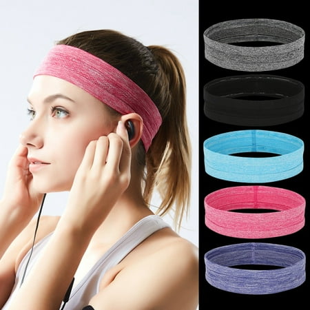 bands wraps headbands sweat stretch slip workout gym yoga fitness non head sports elastic exercise hair
