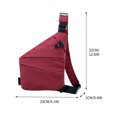 thumbnail image 3 of Chest Bag Shoulder Bag Messenger Bag Shoulder Bag Travel Chest Bag Casual Backpack For Traveling Hiking Outdoor & Travel Supplies, 3 of 3