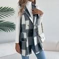 thumbnail image 7 of Ashirexll Fleece Vest Women, Womens Winter Coats Casual Plaid Fall And Winter Button Turndown Collar Sleeveless Outwear Jacket, 7 of 7