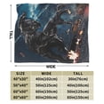 thumbnail image 3 of Black Panther Throw Blanket Kids Plush Blanket Ultra-Soft Micro Flannel Fleece Blanket for Bedding Sofa Travel 30"x40", 3 of 7