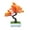 Orange, variant on SPRING PARK Artificial Green Bonsai Tree in Pot Table Artificial Plant Desk Decoration for Office/Home