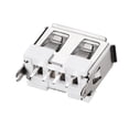 thumbnail image 3 of Unique Bargains PCB USB Connector Type-A Female Jack Short Body 180 Degree Vertical Insert 10Pcs, 3 of 4