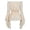 Beige, variant on Womens Boho Off Shoulder Blouse - Long Sleeve Ruffled Peasant Top with Elastic Neckline for Casual Wear