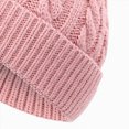 thumbnail image 4 of NOLDARES Girls Boys Winter Hat Children's Warm Knitted Earflaps Beanie with Pom Pom Thicken Fleece Lining Cap for Kids(K166-Grey), 4 of 6