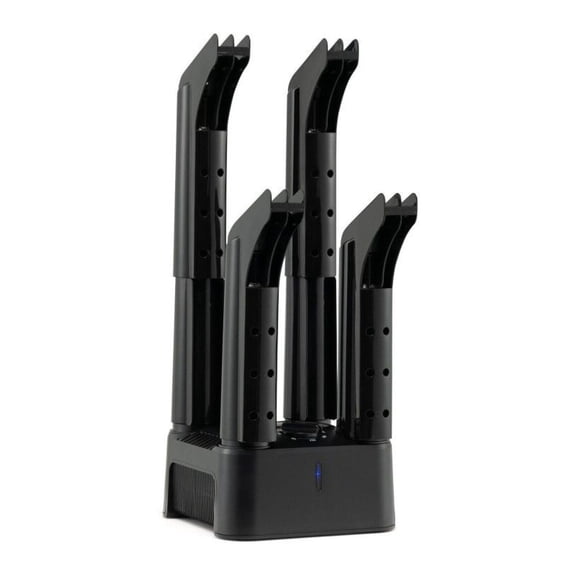 Shoe Dryer Electric - 4 Tube Boot Dryer with Timer - 180 Min Auto Shut-Off - Low Noise Shoe Warmer for Gloves, Socks - Black