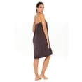 thumbnail image 4 of Women's Wrap with Adjustable Closure 100% Terry Spa Body Wrap Shower Bath Towels Char L/XL, 4 of 6