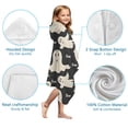 thumbnail image 7 of Halloween Ghost Boo Pattern Hooded Bath Towel，50"x30" for Ages 3 To 12 Kids, Quick Dry Lightweight Soft Microfiber Hood Beach Towel Cover Up for Kids, 7 of 7