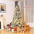 thumbnail image 2 of Árbol de Navidad Nevado Artificial 1.8 m con Base Metálica, Decoración Navideña Realista, 2 of 5