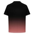 thumbnail image 3 of Dovford Zipper Polo Shirts for Men Short Sleeve Slim Fit Shirts Casual Stretch Gradient Color Zip Shirt, 3 of 4