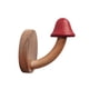 thumbnail image 1 of Ganchos de pared de madera, gancho sin perforaciones, perchero para toallas y ropa, perchero de madera para puerta trasera Rojo, 1 of 9