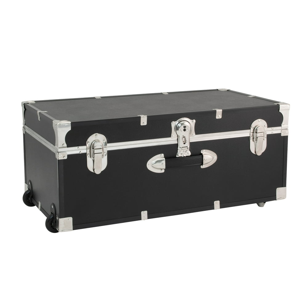 Seward Trunks 25 Gallon Wood, Plastic and Metal Trunk With Wheels