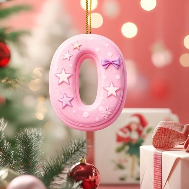 Colgante de árbol de Navidad acrílico 2D | Adorno para mochila y coche | Accesorio de decoración navideña para el hogar, la oficina o el vehículo | Set de regalo de decoración festiva (1 unidad)