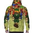 thumbnail image 6 of Lsque Pikmin Pattern Casual Men's Hoodie,Hooded Sweatshirt with Kangaroo Pocket,Pullover Hoodie-4X-Large, 6 of 8
