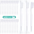 thumbnail image 1 of 400 Pack Individually Wrapped Disposable Toothbrush Hard Bristle Adult Toothbrush Manual Tooth Brush Travel Toothbrushes Single Use Toothbrush for Ho, 1 of 6