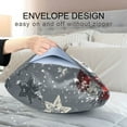 thumbnail image 4 of Yayeee Pillowcase Standard Size Set of 2 Satin Wrinkle Resistant Pillow Case, Christmas Santa, 4 of 8
