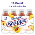 thumbnail image 4 of Snapple Zero Sugar Peach Tea, 16 fl oz recycled plastic bottle, 12 pack, 4 of 13