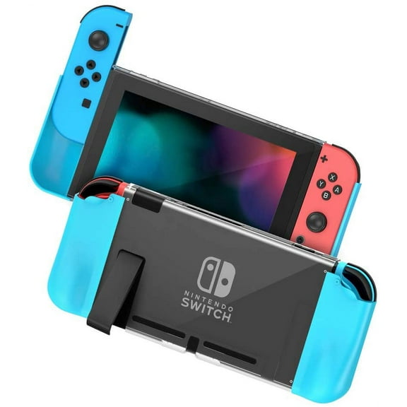 Protective Case for Nintendo Switch, PC TPU Grip Cover Switch for Console and Joy-Con Controller, Anti-Slip Nintendo Switch Accessories Cover Grip Case, Blue