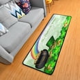 thumbnail image 3 of Dreamtimes Rainbow Gold Coin Hallway Runner Rug 2'x6' Kitchen Rug with Rubber Backing St Patrick's Day Clover Non Slip Entryway Rug Runner Washable Soft Area Rug for Hallway Bedroom Kitchen Decor, 3 of 6