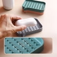 thumbnail image 4 of KOMOO Soap Tray Flexible Plastic Soap Dish Soap Case Holder for Bathroom Shower Waterfall Drainer Kitchen, Keep Soap Dry  Easy to Clean, 4 of 7
