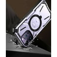 thumbnail image 3 of Bemz Rugged Case for iPhone 15 Pro - Tough Magnetic Ring Stand Charger Cover with Tempered Glass Screen Protectors (Light Purple), 3 of 5