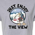 thumbnail image 3 of Disney - Just Enjoy The View - Juniors Cropped Cotton Blend T-Shirt, 3 of 5