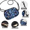 thumbnail image 4 of Crossbody Handbag Phone Purse Mobile Phone Bag Crossbody Phone Bag Comfortable and Durable Cartoon Blue Leaves, 4 of 7
