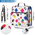 thumbnail image 2 of FORMRS Zipper Binder with Shoulder Strap 2-inch Ring 500 Sheet Capacity File Bag, Cartoon Graphic, 2 of 5