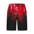 thumbnail image 5 of Men's Shorts Clothing Under $10 Big And Tall Casual Fashion Print Shorts With Pockets Elastic Waist Beach Pants Short Pants, 5 of 6