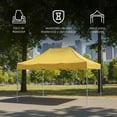 thumbnail image 3 of Ilios Innova | Toldo Plegable Amarillo 3x4.5 Carpa para Exteriores Resistente al Clima, Impermeable, Estructura de Hierro y Tela Oxford 600D., 3 of 9