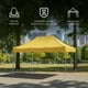 thumbnail image 3 of Ilios Innova | Toldo Plegable Amarillo 3x4.5 Carpa para Exteriores Resistente al Clima, Impermeable, Estructura de Hierro y Tela Oxford 600D., 3 of 9