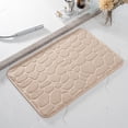 thumbnail image 1 of 1pc Memory Foam Bath Rug Embossed Bathroom Mat Water Absorbent And Washable Bath Rugs Non-Slip Thick Soft And Comfortable Carpet For Show, 1 of 7