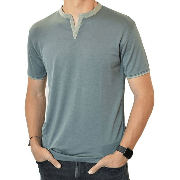 Short Sleeve Notch Collar