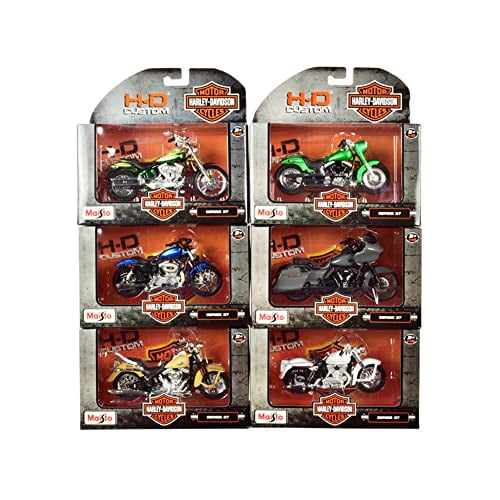 10 PC HARLEY-DAVIDSON MOTORCYCLE SET SERIES 5,7,8-12 1/18 cheapest DIECAST BY MAISTO