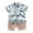 Green, variant on Hiijoy Toddler Boys Outfits Summer Short Sleeve Button-Down Shirt Shorts Set, Sizes 2-3T