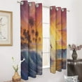 thumbnail image 2 of Sunset Jumping Dolphin Blackout Curtains for Bedroom Curtains Insulated Room Darkening Window Drapes for Living Room, 2 of 7