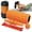 Orange, variant on 5 In 1 Black Foam Roller Set With Massage Ball Resistance Band For Deep Tissue Muscle Recovery