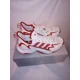thumbnail image 3 of Adi-das Impact Flx White Red Athletic Running Sneaker Size 8.5, 3 of 6