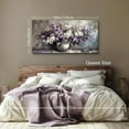 thumbnail image 5 of HFDF Large Wall Art for Living Room, Still Life Flowers Canvas Prints, Purple Floral Botanical Decor Paintings, Modern Aesthetic Pictures Wall Decor, Farmhouse Kitchen Artwork 16x12inch Framed, 5 of 7