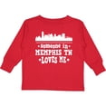 thumbnail image 3 of Inktastic Memphis Tennessee Someone Loves Me Skyline Boys or Girls Long Sleeve Toddler T-Shirt, 3 of 5