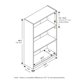 thumbnail image 2 of Librería Furinno JAYA Simple Home, estante ajustable de 3 niveles, blanco Furinno Ver descripción, 2 of 7