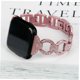 thumbnail image 5 of unbranded Band Para Inoxidable Con Eslabones Decorados En Rosa Y Diamantes, 5 of 8