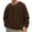 Brown, variant on Kaemgyyd Men's Fuzzy Sweatshirts Lightweight Sherpa Fleece Lined Crewneck Pullover Winter Thick Thermal Plush Tops