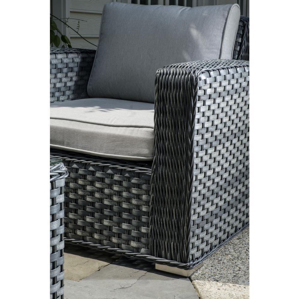 Alfresco Home Palisades 4-piece Resin Wicker Seating Group in Java Brown - image 2 of 10