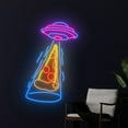 thumbnail image 3 of Handmadetneonsign UFO Abduction Pizza Led Sign, UFO Pizza Neon Sign, Wall Decor, UFO Pizza Light, 3 of 5