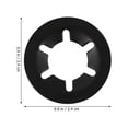 thumbnail image 3 of LEEYNEER Lock Washers Serrated Washer Star Black Metal Push Locking Tooth Assortment Kit Fastener, 3 of 8