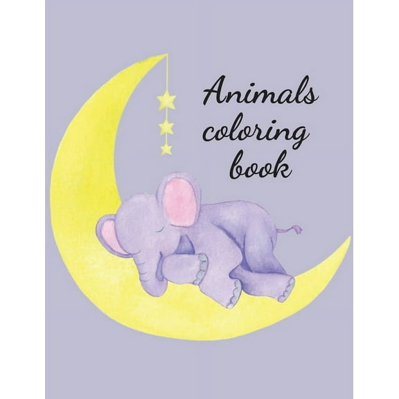 Animals coloring book, (Paperback)