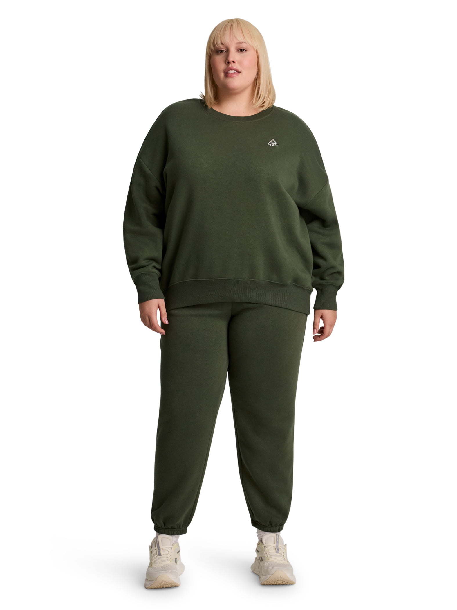 Reebok Women's Game Day Fleece Oversize Crewneck Sweatshirt, Size XS-4X